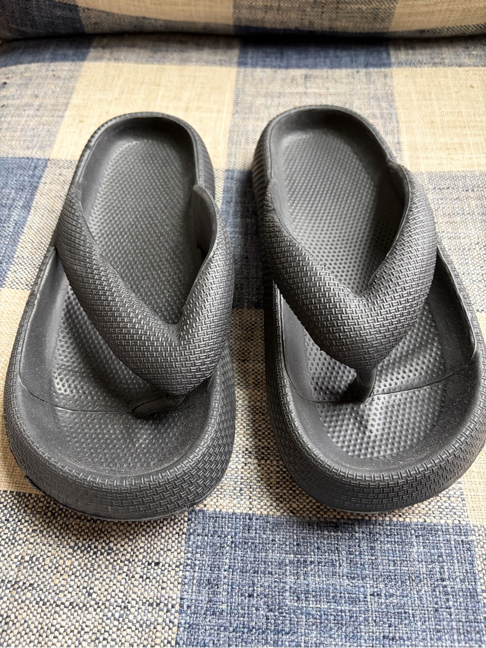 SHEIN Black Platform Flip Flop Sandals Sz 8